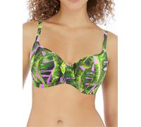 Freya Womens Jungle Oasis Sweetheart Bikini Top - Cassis - Green Nylon - Size 30DD