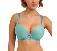 Freya Womens Love Crush Underwire Molded Plunge T-Shirt Bra, Aqua Haze, 32GG US