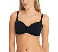 Freya Women's Macramé Sweetheart Padded Underwire Bikini Top, Black, 30DD