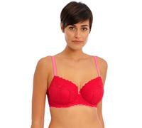 Freya Women's Offbeat Underwire Padded Half Cup Bra, Opaque, Chilli Red, 30DD