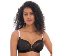 Freya Women's Offbeat Underwire Plunge Bra, Black, 36FF