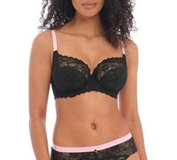 Freya Women's Offbeat Underwire Side Support Bra Full Coverage, Opaque, Black, 32F