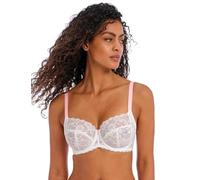 Freya Women's Offbeat Underwire Side Support Bra Full Coverage, Opaque, White, 36DD
