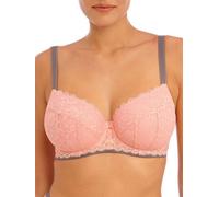 Freya Women's Offbeat Underwired Padded Half Cup Bra in Pink | Size: 36DD Freya Pink 36DD