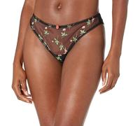Freya Women's Rose Blossom Brazilian Bikini Style Underwear, Black, M