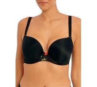 Freya Women's Rose Blossom Molded Underwire Plunge T-Shirt Bra, Opaque, Black, 38D