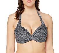 Freya Womens Run Wild Underwire Banded Halter Bikini Top, 28GG, Black