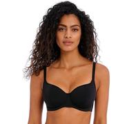 Freya Women's Standard Jewel Cove Underwire Sweetheart Bikini Top, Plain Black, 3 6DD US