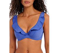 Freya Jewel Cove High Apex Swim Top Bikini Plain Azure Blue 38DD