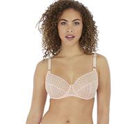 Freya Women's Starlight Underwire Side Support Bra Plunge, Sheer, Rosewater, 34J US