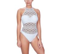 Freya Womens Sundance High Neck Swimsuit - White - Size 32D