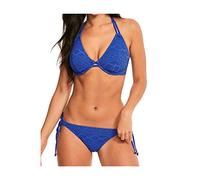 Freya Womens Sundance Underwire Bandless Halter Bikini Top, 30F, Cobalt