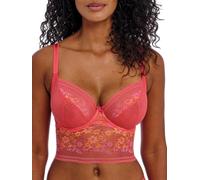 Freya Women's Sydnie Underwire Longline Bra, Strawberry Ice, 36E