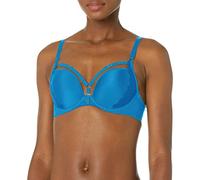 Freya Women's Temptress Underwire Molded Plunge T-Shirt Bra, Med Blue, 30GG US