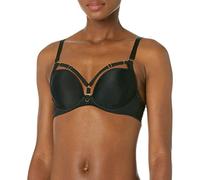 Freya Women's Temptress Underwire Molded Plunge T-Shirt Bra, Opaque, Black, 32FF