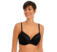 Freya Women's Undetected Underwire Demi T-Shirt Bra, Opaque, Black, 36FF