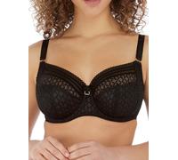 Freya Viva Side Support Bra Underwired Full Cup Lace Black 34HH 5641