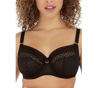 Freya Women's Viva Underwire Side Support Bra Full Coverage, Lace Noir, 32JJ US