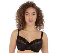 Freya Women's Underwire Side-Support Bra Viva Lace - Full Coverage Lace - Black 34J