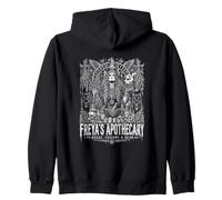 Freya's Apothecary Herbs Charms And Seidr Pagan Zip Hoodie
