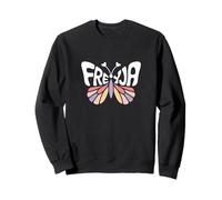 Freyja Butterfly - Personalized Cute Name Word Art Sweatshirt