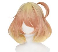 Freyja Vion Cosplay Wig, Heat Resistant, Disguise Wig, Bob, Orange, Gold, Mesh, Costume Accessories, Parties, Halloween, Costumes, Cultural Festivals, Events, Cosplay Wig