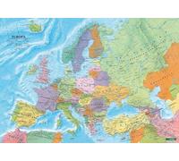 Europe - Political Map Flat in a Tube 1:6 000 000,
