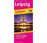 Leipzig: Touristischer Stadtplan mit Sehenswürdigkeiten und Straßenverzeichnis