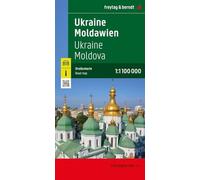 FREYTAG-BERNDT UND A - Ukraine - Moldova Road Map - Sheet map - E245z