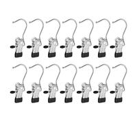 Frezon 15 Pack Boot Hanger Legging Organizer for Closet, Boot Holder, Hanging Clips, Portable Multifunctional Hangers Single Clip Space Saving for Jeans, Hats, Tall Boots, Towels(Black)