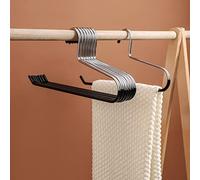 FREZON Extra-Wide Drapery Hangers Blanket Hangers Heavy Duty Black Vinyl Coated Nonslip - Holds Up to 40 Lbs - Great for Quilts, Comforters, Table Cloths, Bedding, Towels, Rugs (8 Pack)