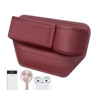 Frfik 11.8 Inches Car Seat Gap Filler Large Capacity Space-Saving Car Gap Organizer - PU Leather | Universal Seat Ğap Organizer Storage for Roadtrip Family Vehicle Truck Business Travel