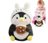 Frfik 30cm Plush Toy - Penguin Plush Doll, Soft Penguin Stuffed Animal | Super Soft Plusĥ Toy for Kids, Penguiń and Bunny Plushiès, Room Decoration