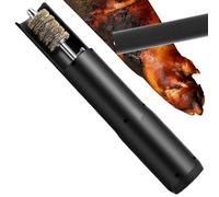 Frfik Brush for meat cleaning, electric non-slip cleaner, rechargeable livestock hair remover, for goats, pigs, poultry, farm, household, barbecue, kitchen, barbecue, restaurant, baking mould