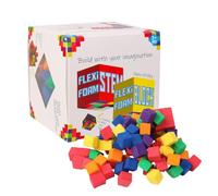Frfik Counting Cubes - Stacking Cube Toy | Kindergarten Learning Material Sorting Toy, 1-Piece Soft EVA Foam Counting Blocks for Children Aged 3+, Colorful Math Cubes for Early Development