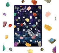 Frfik Crystal Countdown Calendar - 24 Days Countdown Stone Set - Crystal Collection Festive Rock for Christmas Party Girls Event Women Boys Collectors Men Halloween Teen