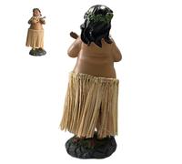 Frfik Dashboard Hawaiian Girl - Resin Hawaiian Dancing Doll | Car Dashboard Decorations - for Birthdays Valentine's Day Home Party Offices Bedroom Living Room Decor