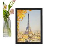 Frfik Discreet Safe,Wooden Wall Compartment with Picture Frame Design - Secret Money Safe - for Jewelry Store Money Cash Home Security Family Room