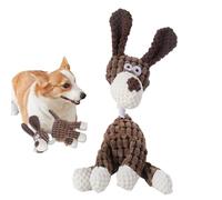 Frfik Dog Squeaky Toys - Plush Chew Toys for Dogs, Interactive Stuffed Animals for Aggressive Chewers - Teeth Cleaning Toy for Small, Medium & Large Dogs - 33 X 13cm