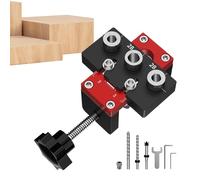 Frfik Doweling Jig | Aluminum Alloy Portable Multifunctional Hand Tools,Drill Straight Hole Jig | for Carpenter Furniture Making Carpentry Shop Home Garage
