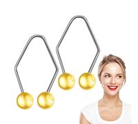 Frfik Face Muscle Trainer, Compact Smile Trainer Made of Stainless Steel, Comfortable to Wear, Smile Correctors for Men and Women for Sleeping, Working, Typing, Reading, Learning