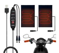 Frfik Fundas Para Manillar Con Calefacción - 5V Protector Térmico Para Manubrio De Motocicleta 3 Niveles De Calor,Equipo Térmico Invernal Para Ciclismo Protección Para Moto De Nieve Motocicletas ATV