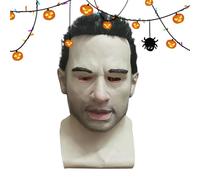 Frfik Halloween Latex Head Cover - Bald Head Wig Caps | Realistic Cosplay Drag | Stretchable Rubber Fit, Great For Costume Parties, Horror Makeup, Or Theatrical Stage Transformations