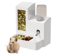 Frfik Hamster Drinker - Snack Dispenser for Hamsters - Anti-tip Internal External for Hedgehog Guinea Pig Squirrel Bedroom Living Room