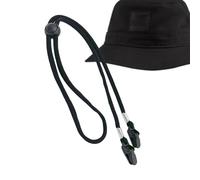 Frfik Hat Strap - 80cm Hat Chin Strap | Adjustable Hať Straps with Hať Clips for Sun Hats, 1-Pack Polyester Hats Accessory with Double-Layer Buckle, Windproof Clip for Travel Sport & Outdoor, Blue