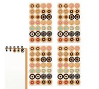 Frfik Hole Reinforcement - 11.8cm Reinforcement Stickers, Round Adhesive Binder Hole Labels | Self-Adhesive Durable Stickers for Notebooks, Scrapbooks, A5-Á7 Paper, Classroom, Office & School Use