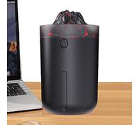 Frfik Humidifier with Colourful Flame in 7 Colours, 330 ml Shaped Diffuser with Type-C Charge, Portable Flame Diffuser, USB Type-C Charging for Bedroom, Living Room, Study, Yoga Area