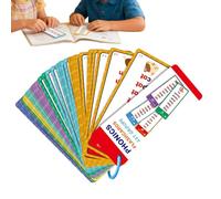 Frfik Phonetics Cards | Educational Spelling Double-Sided Card Game 60 Cards Visual Words - For Boys, Girls, Classroom, Home, Party