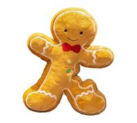 Frfik Plush & PP Cotton Gingerbread Pillow - 40cm Plush Cushion, Gingerbread Man Soft Toy | Soft Christmas Pillow, & Cute, Ideal as Christmas Decoration & Gift for Kids, Family & Friends