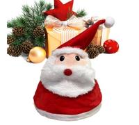 Frfik Singing Dancing Christmas Hat Warm Electric Interactive Musical | Christmas Party Swinging Santa Hat for New Year Celebration Winter Carnival Stage Photo Booth Prop Festival